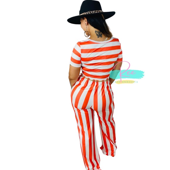 “Light Pressure" Long Romper Small-2X (Coral) - Picture 2 of 3